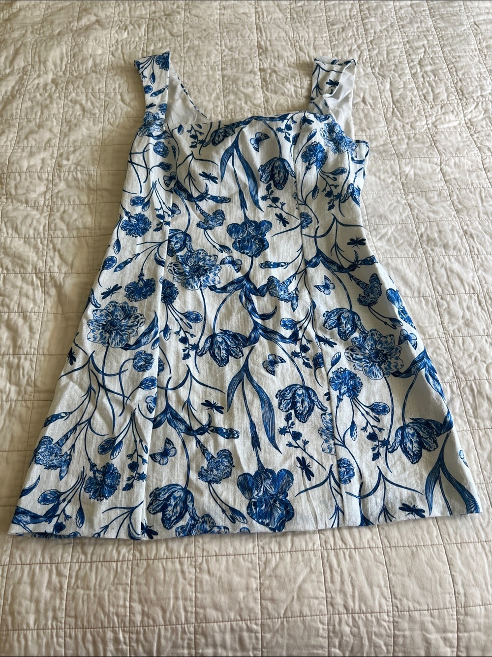 H&M Printed Dress with Tie in the Back